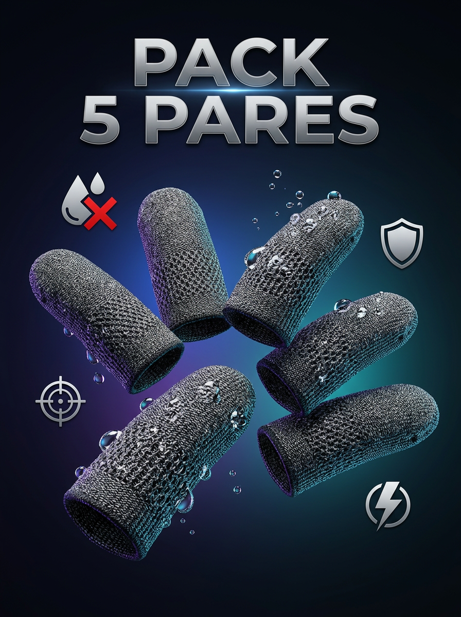 🔥 CyberClutch Pro: Dedales Gamer Anti-Sudor y Cero Fricción (Pack x5)
