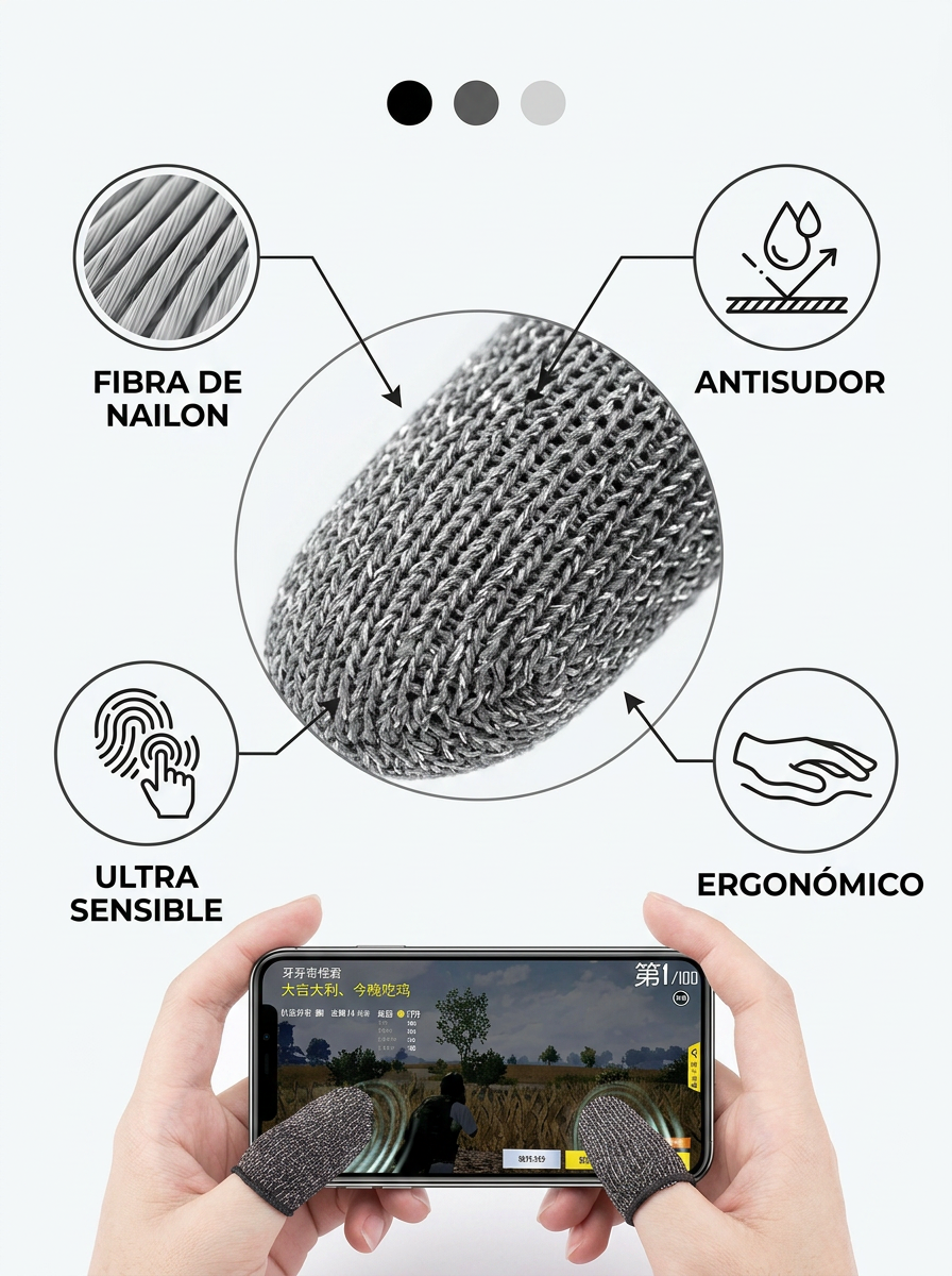 🔥 CyberClutch Pro: Dedales Gamer Anti-Sudor y Cero Fricción (Pack x5)